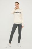 Кофта adidas жіноча колір бежевий з принтом