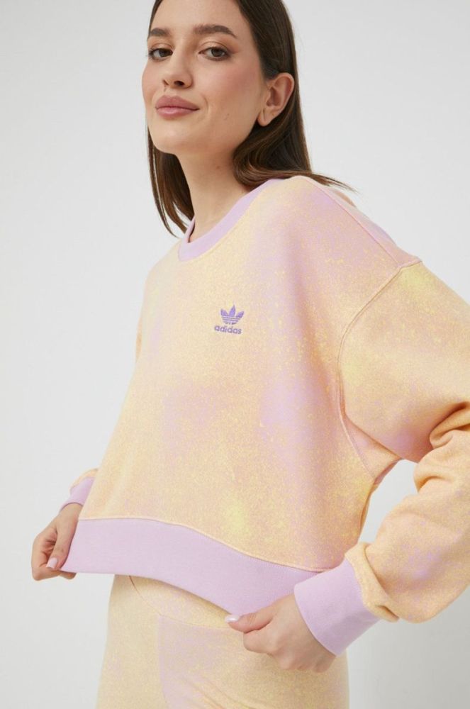 Бавовняна кофта adidas Originals жіноча  візерунок колір барвистий (2596583) фото 4