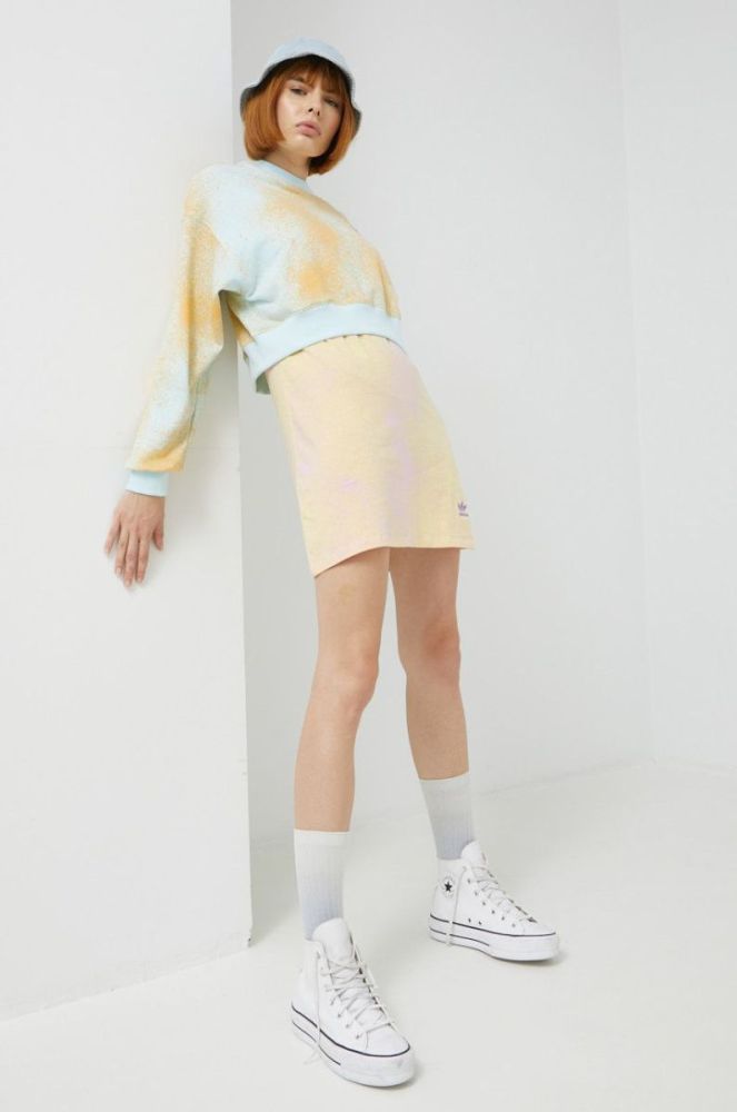 Бавовняна кофта adidas Originals жіноча  візерунок колір барвистий (2528447) фото 2
