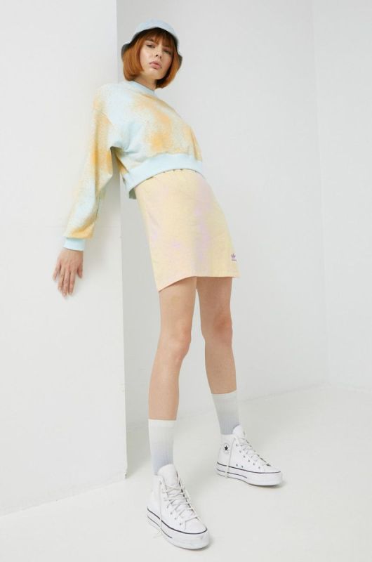 Бавовняна кофта adidas Originals жіноча  візерунок колір барвистий (2528447) фото 2
