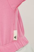 Кофта adidas Performance жіноча колір рожевий однотонна (2607602)