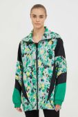 Вітровка adidas by Stella McCartney колір зелений перехідна oversize