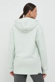 Кофта adidas TERREX жіноча колір зелений з капюшоном однотонна