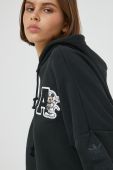Бавовняна кофта adidas Originals жіноча колір чорний з аплікацією (2659532)