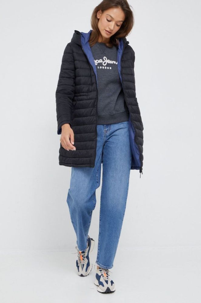 Кофта Pepe Jeans жіноча колір сірий з аплікацією (2517643) фото 2