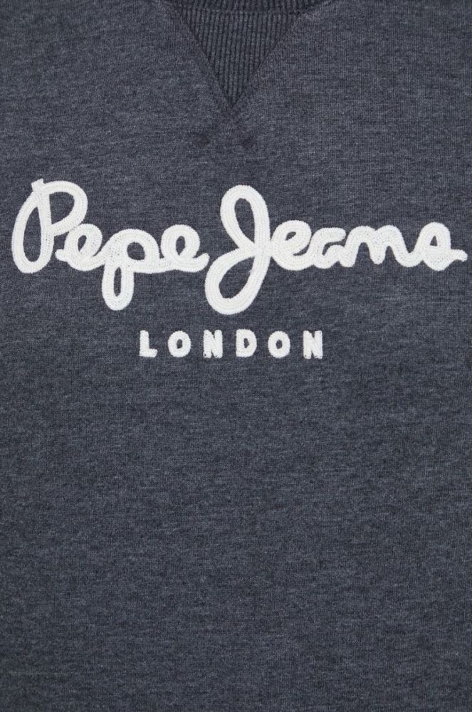 Кофта Pepe Jeans жіноча колір сірий з аплікацією (2517643) фото 5