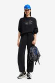 Бавовняна кофта Desigual жіноча колір чорний з принтом (2587783)