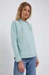 Кофта Joop! жіноча колір бірюзовий з капюшоном однотонна