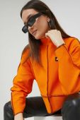 Бавовняний лонгслів Ellesse колір помаранчевий