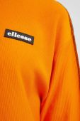 Бавовняний лонгслів Ellesse колір помаранчевий