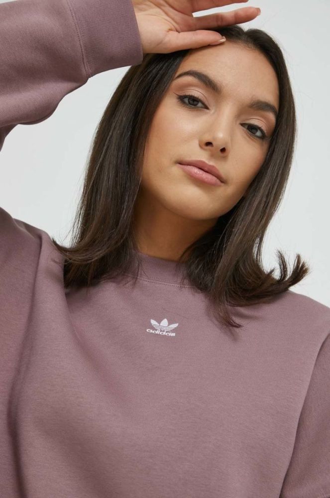 Кофта adidas Originals жіноча колір рожевий однотонна (2803800) фото 4