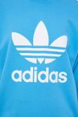 Бавовняна кофта adidas Originals жіноча  з принтом колір блакитний