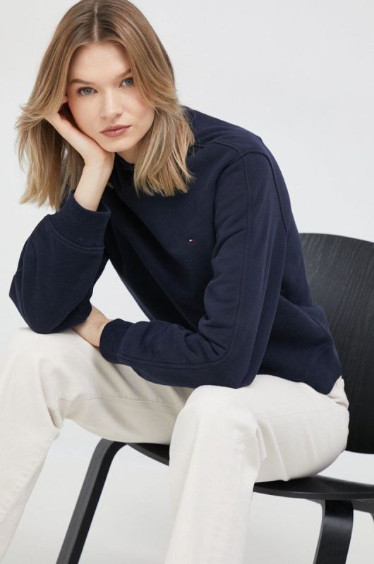 Кофта Tommy Hilfiger жіноча колір синій однотонна (2764851)