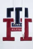 Бавовняна кофта Tommy Hilfiger жіноча колір білий з капюшоном з аплікацією (2800842)