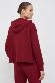 Кофта Tommy Hilfiger жіноча колір бордовий з капюшоном з аплікацією (2792232)