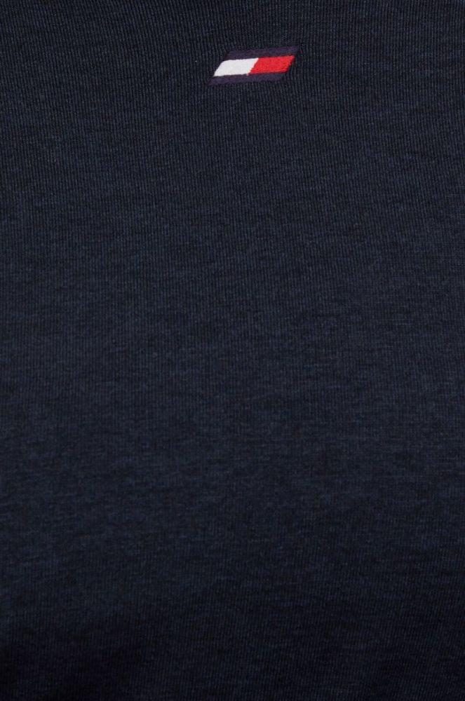 Кофта Tommy Hilfiger жіноча колір синій з капюшоном однотонна (2774360) фото 5