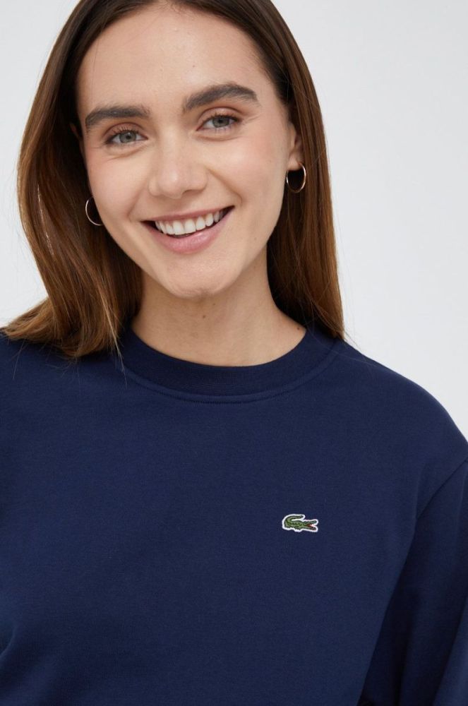 Кофта Lacoste жіноча колір синій однотонна (2671885) фото 4
