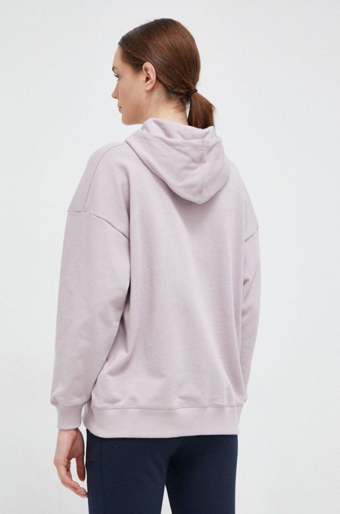 Кофта Helly Hansen жіноча колір рожевий з капюшоном однотонна фото 3