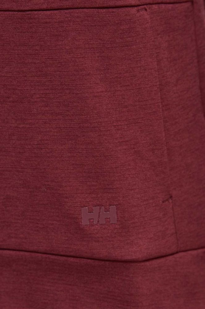 Спортивна кофта Helly Hansen Lifa Tech жіноча колір коричневий з капюшоном однотонна фото 5