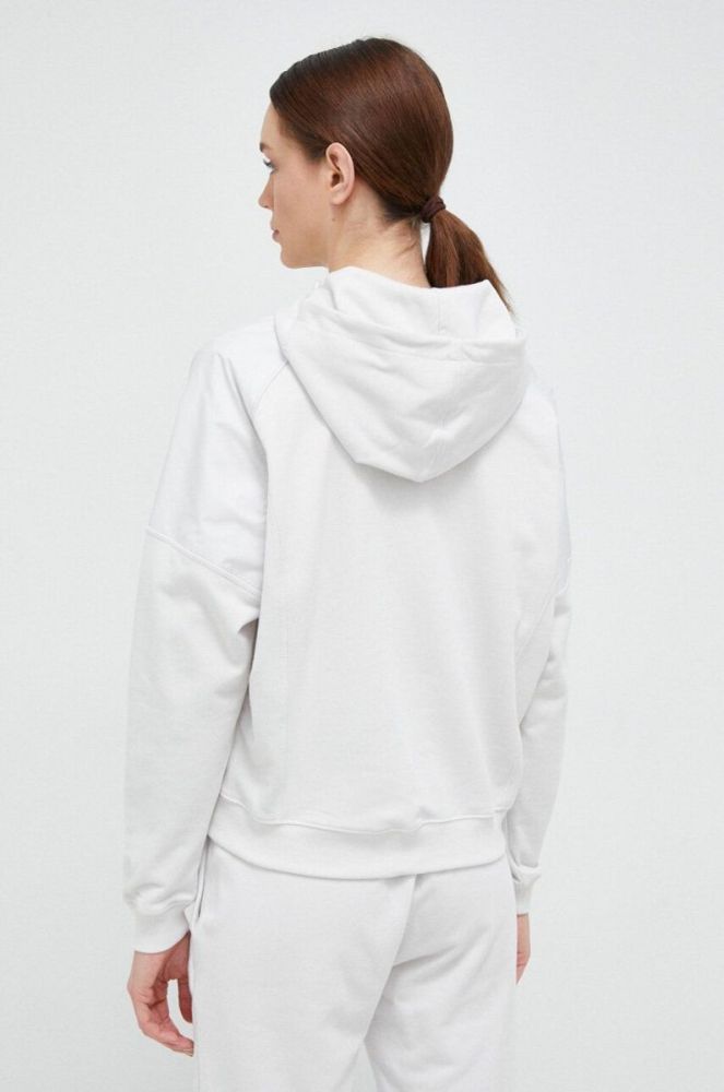 Кофта Helly Hansen жіноча колір сірий з капюшоном однотонна фото 3