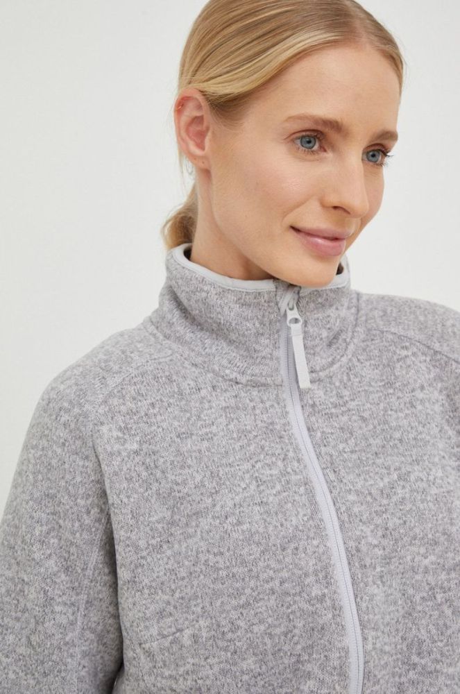 Спортивна кофта Helly Hansen Varde жіноча колір сірий меланж фото 4