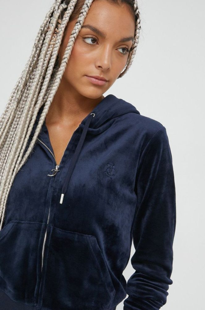 Кофта Juicy Couture жіноча колір синій однотонна фото 5