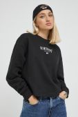 Кофта Tommy Jeans жіноча колір чорний з аплікацією (2582396)