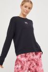 Тренувальна кофта Under Armour Rival жіноча колір чорний однотонна Тренувальна кофта Under Armour Rival жіноча колір чорний однотонна