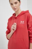 Кофта Under Armour жіноча колір червоний з капюшоном однотонна 1373033-690 (3080140)