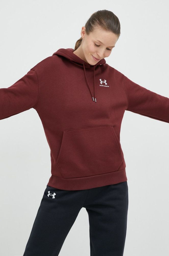 Кофта Under Armour жіноча колір бордовий однотонна 1373033-690