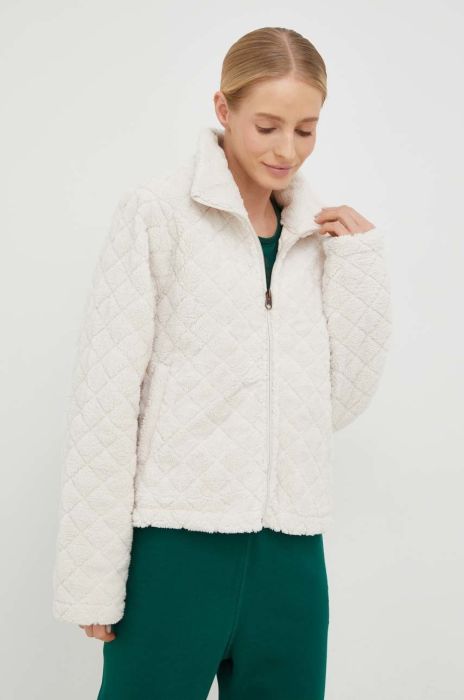 Спортивна кофта Protest Prtbellflower жіноча колір бежевий однотонна