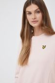 Бавовняна кофта Lyle & Scott жіноча колір рожевий однотонна