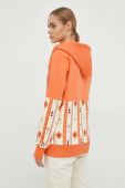 Кофта Femi Stories жіноча колір помаранчевий з капюшоном візерунок