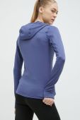 Спортивна кофта Marmot Preon жіноча колір синій з капюшоном однотонна