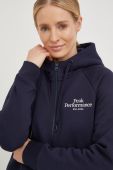 Кофта Peak Performance жіноча колір синій з капюшоном однотонна (2764999)