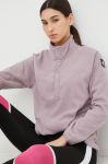Спортивна кофта Burton Hearth Fleece жіноча колір рожевий візерунок
