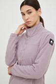 Спортивна кофта Burton Hearth Fleece жіноча колір рожевий візерунок