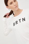 Бавовняний лонгслів Burton колір білий (2765078)