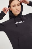 Кофта Burton жіноча колір чорний з капюшоном з аплікацією (2765092)