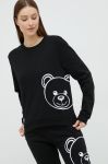 Кофта Moschino Underwear жіноча колір чорний