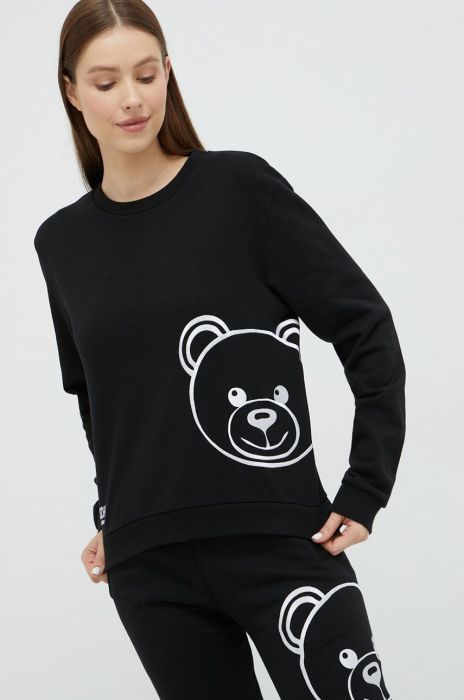 Кофта Moschino Underwear жіноча колір чорний