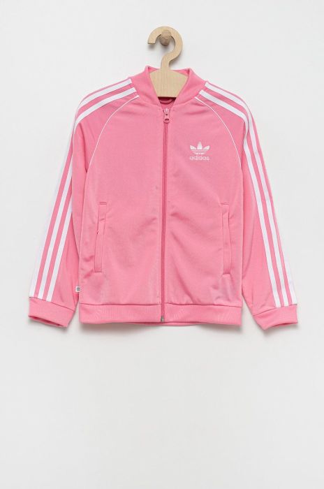 Дитяча кофта adidas Originals колір рожевий з аплікацією (2534355)