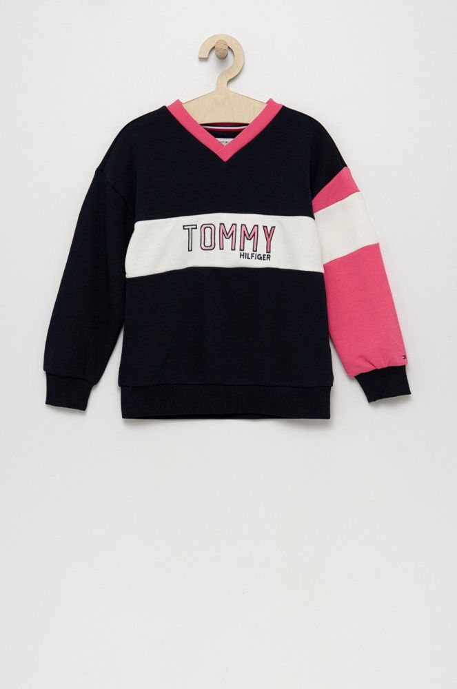 Дитяча кофта Tommy Hilfiger колір синій з аплікацією (2477685)