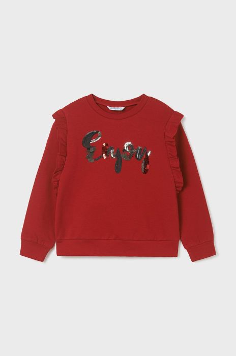 Дитяча кофта Mayoral колір червоний з принтом (2489731)