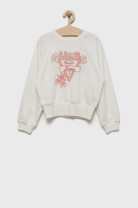 Дитяча кофта Guess колір білий з аплікацією (2607689)