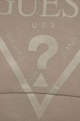 Дитяча кофта Guess колір бежевий з принтом