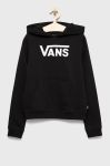 Дитяча бавовняна кофта Vans колір чорний з принтом (2473283)
