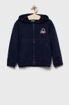 Дитяча кофта United Colors of Benetton колір синій однотонна (2630008)