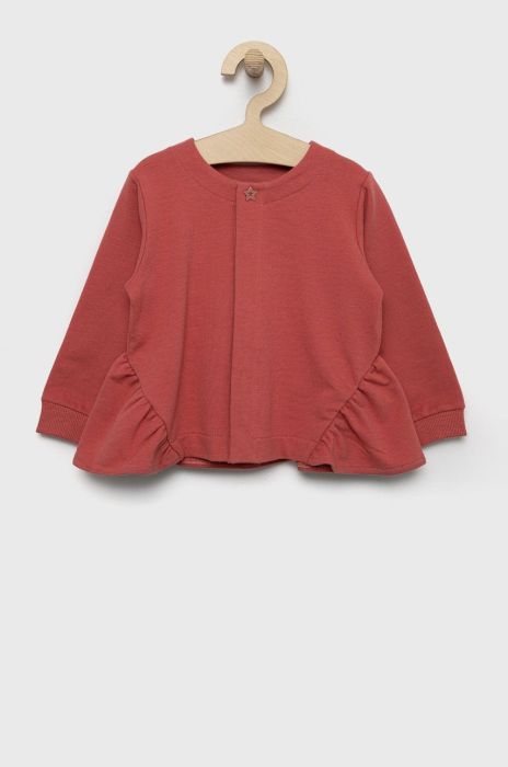 Дитяча кофта United Colors of Benetton колір рожевий однотонна (2541172)