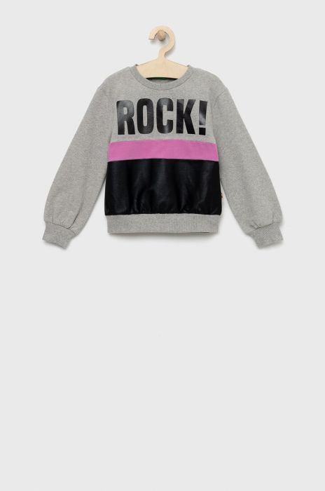 Дитяча кофта United Colors of Benetton колір сірий з принтом (2723914)